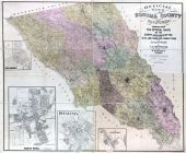 Sonoma County 1900 Wall Map 44x52